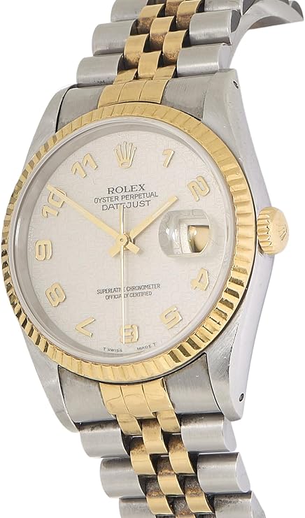 Pre-loved Two-Tone Computer Datejust 16233 36mm, White