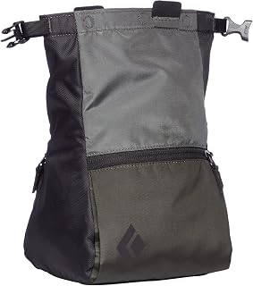 Black Diamond Mondo Chalk Pot - Stable Wide-Base Bouldering Bucket, Magnetic Closure, Large Capacity Repo Gray