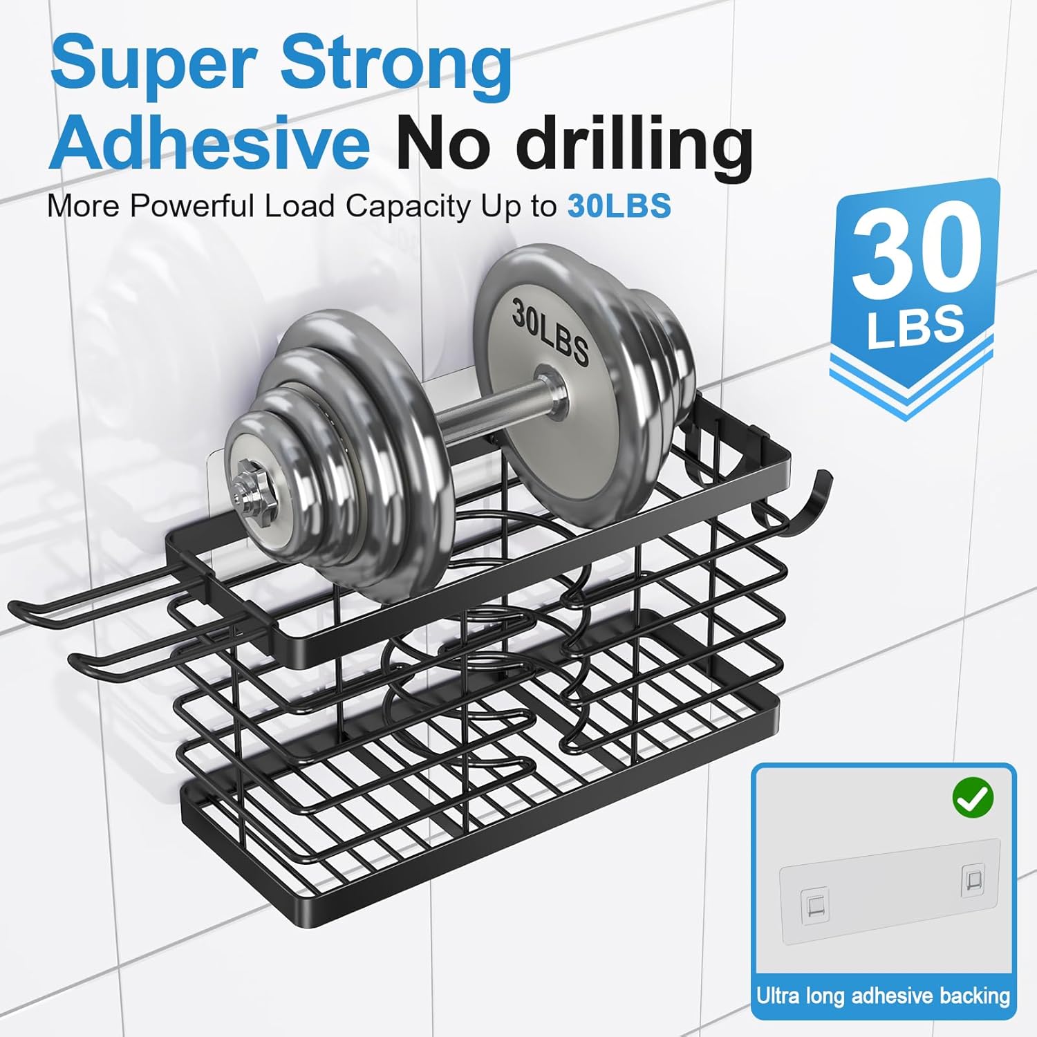 3-in-1 Universal Hair Tool Organizer & 2 Pack Stackable Trash Bag Holder with Bamboo Top