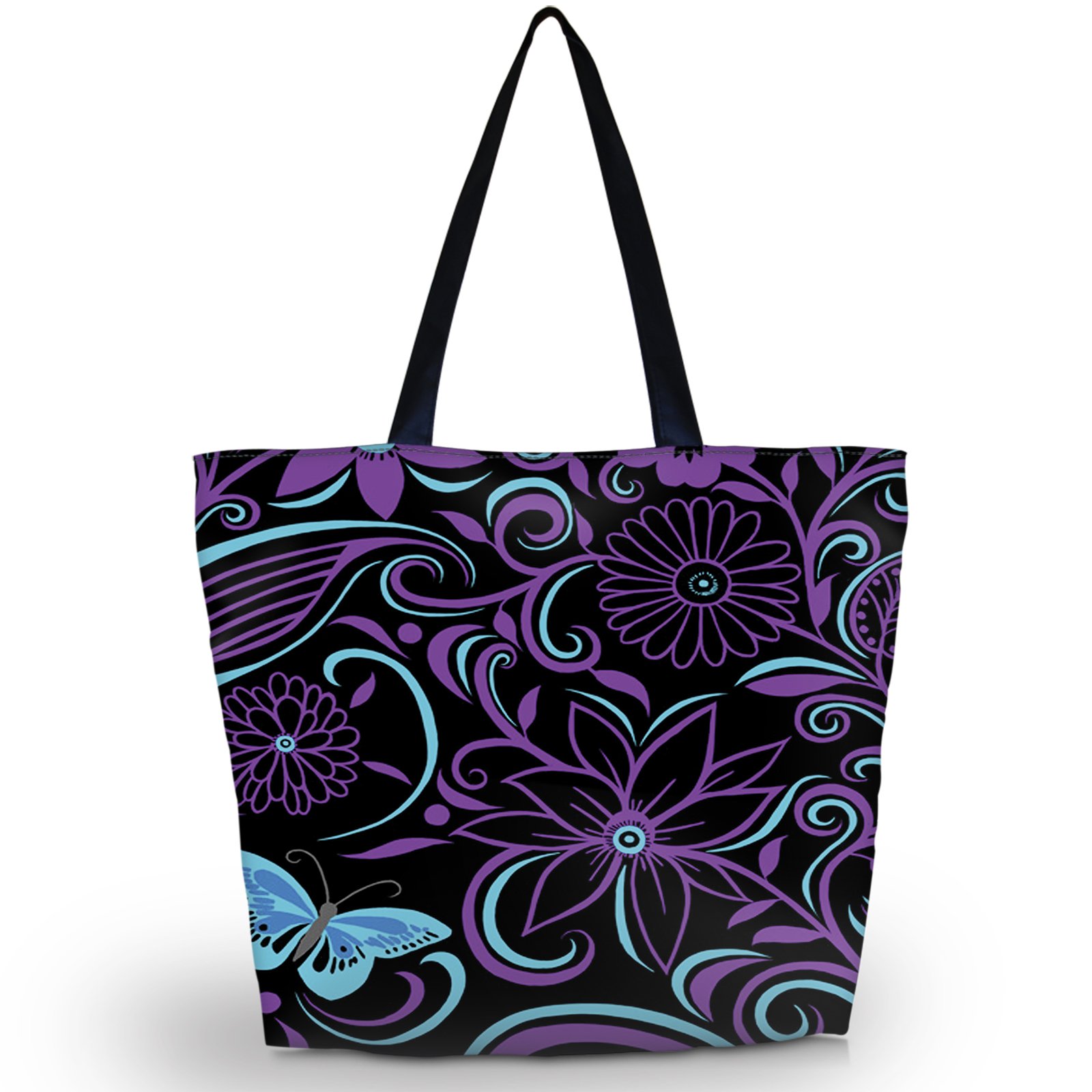 newplenty Beach Tote Bags Travel Totes Bag Shopping Zippered Tote for Women Foldable Waterproof Overnight Handbag