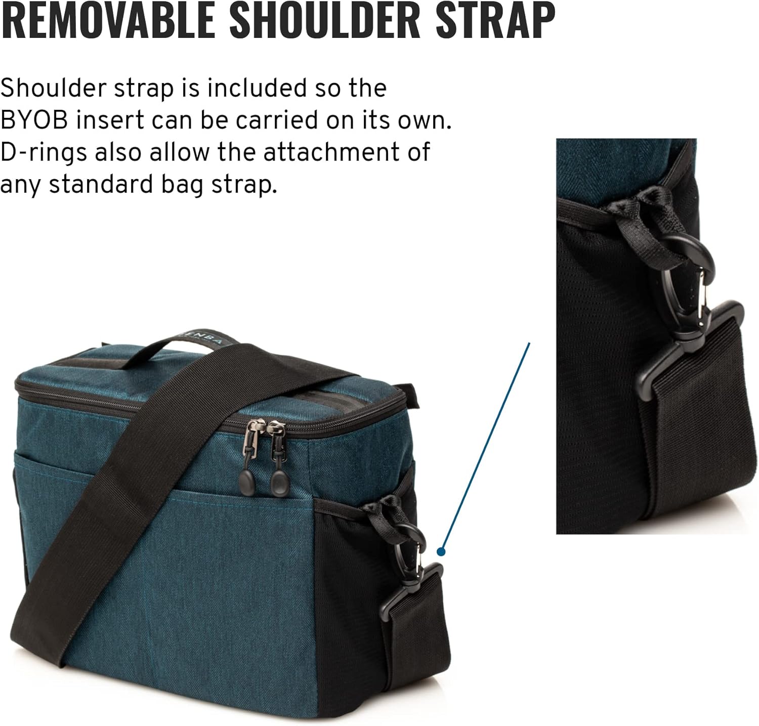 Tenba BYOB 10 Camera Insert - Turns any bag into a camera bag for DSLR and Mirrorless cameras and lenses – Blue (636-631)