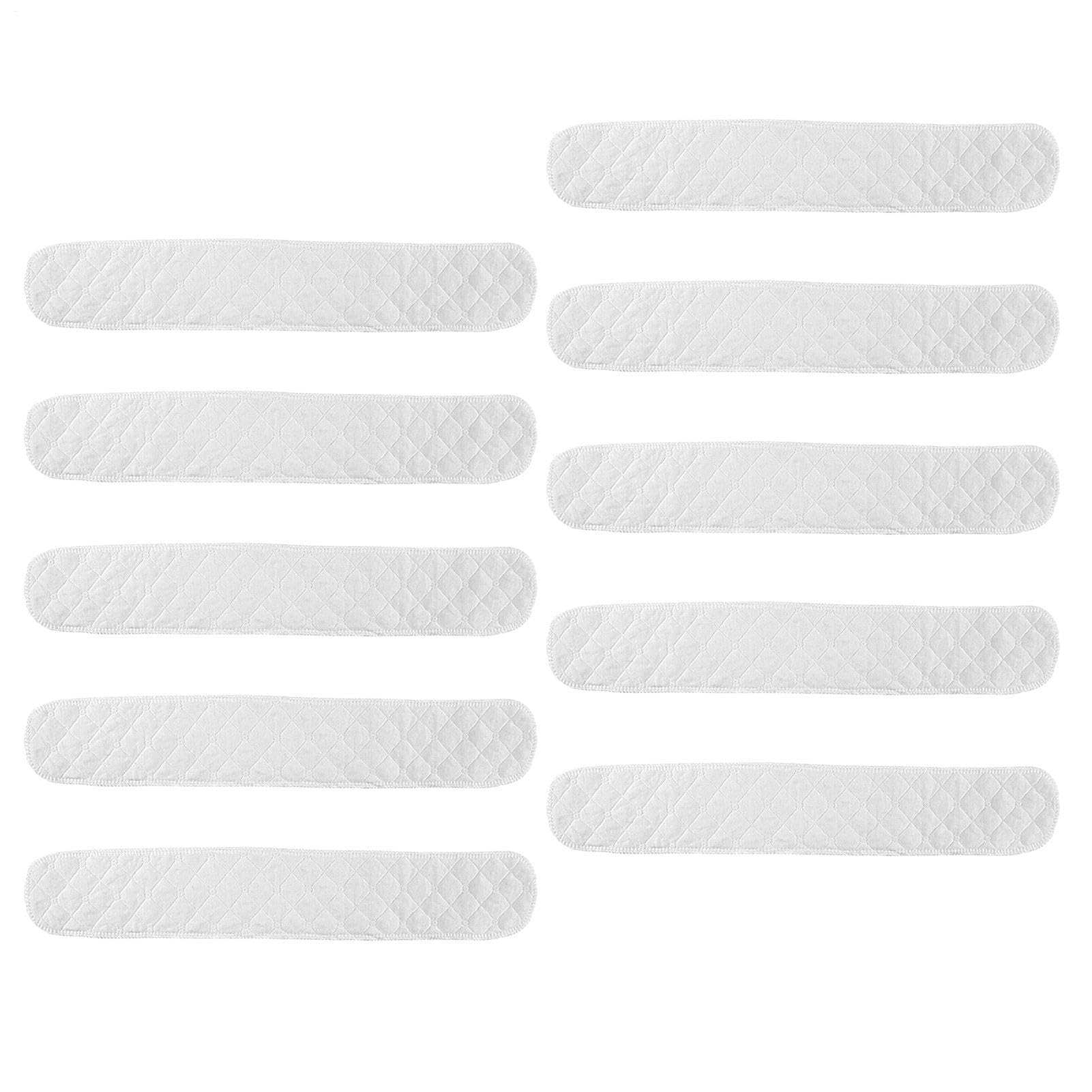 Cotton Bra Liners - 10X Underboob Sweat Moisture Wicking Absorbent Insert | Odor Control Skinfold Separators Protectors, for Underarms Postpartum Plus Size Nursing Bras Formal Wear
