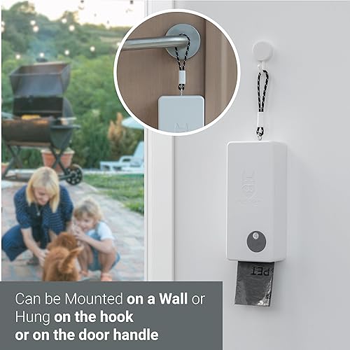 Miniatura 4 de SVD.PET Dispensador de bolsas para excrementos de perro con 60 bolsas, dispensador de bolsas de basura para montaje en pared, capacidad para 4