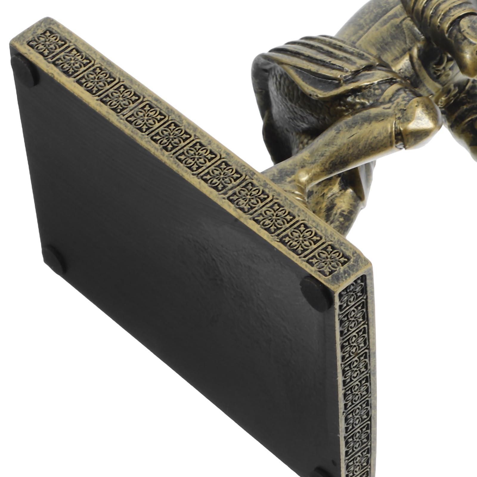 jojofuny Porte-stylo Design Unique Décoratif Forme Soldat en Résine Base Stable Support Stylo et Pinceau Usage Multifonctionnel pour Bureau et Maison