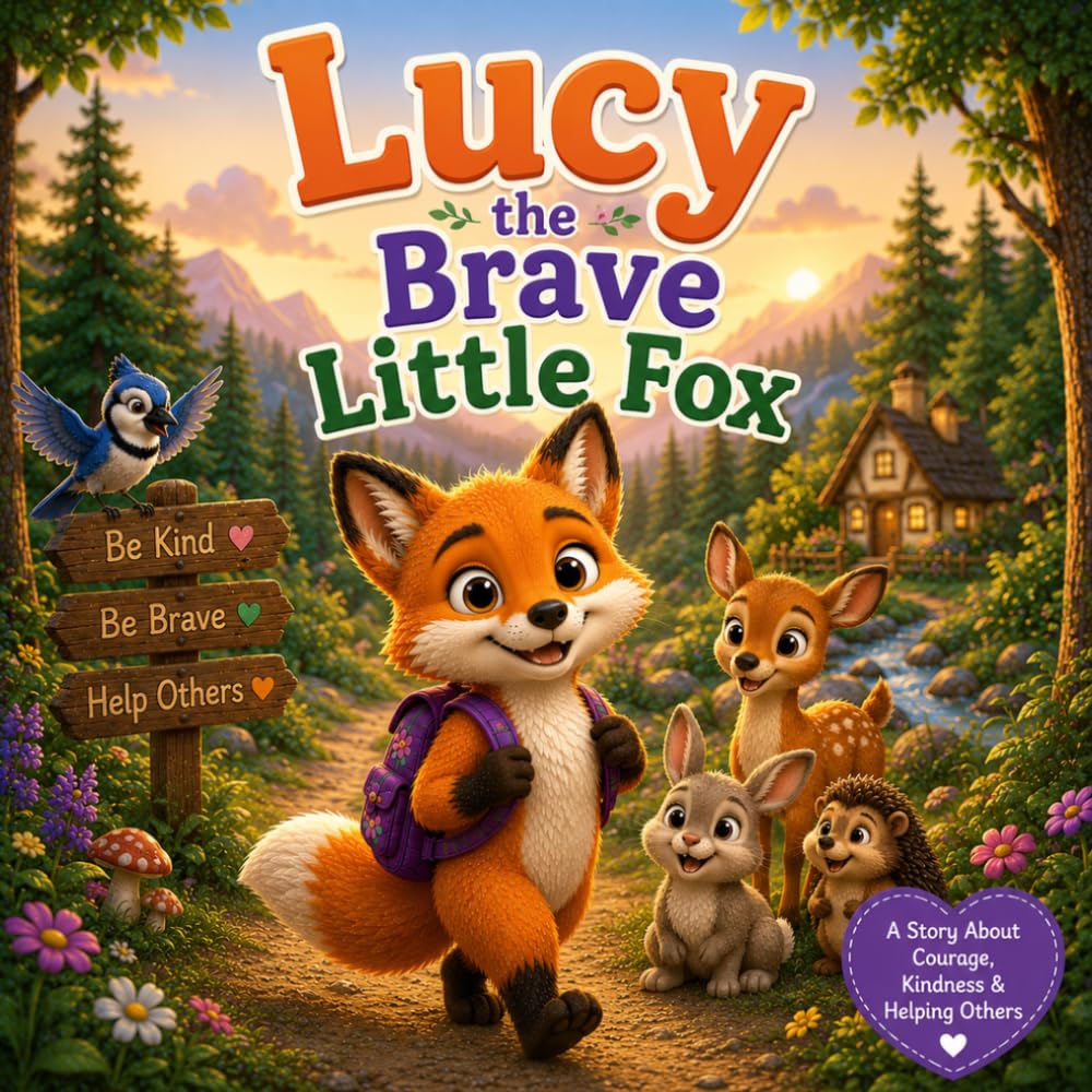 Lucy the Brave Little Fox: A Children's Book About Courage, Kindness, and Helping Others