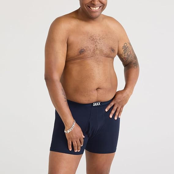 Underwear Co. Men's  Underwear Men's Boxer Briefs- Ultra Boxer Briefs With Fly and Built-in Ballpark Pouch Support