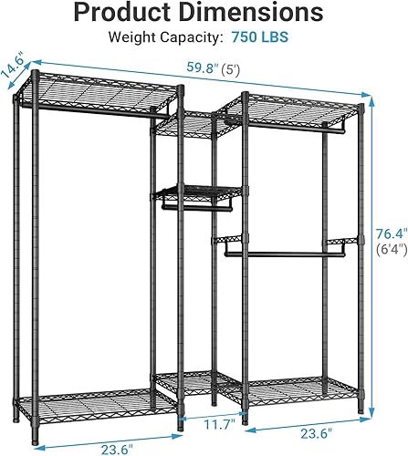 Miniatura 4 de VIPEK Classic V6 Perchero de Alambre Mediano para Ropa Resistente Perchero de Ropa Resistente para Colgar Ropa, Percheros de Armario Guardarropa de