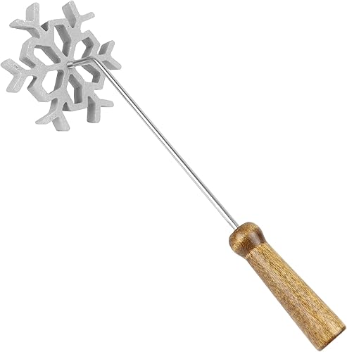 Miniatura 10 de O'Creme Campana abierta de hierro con roseta navideña