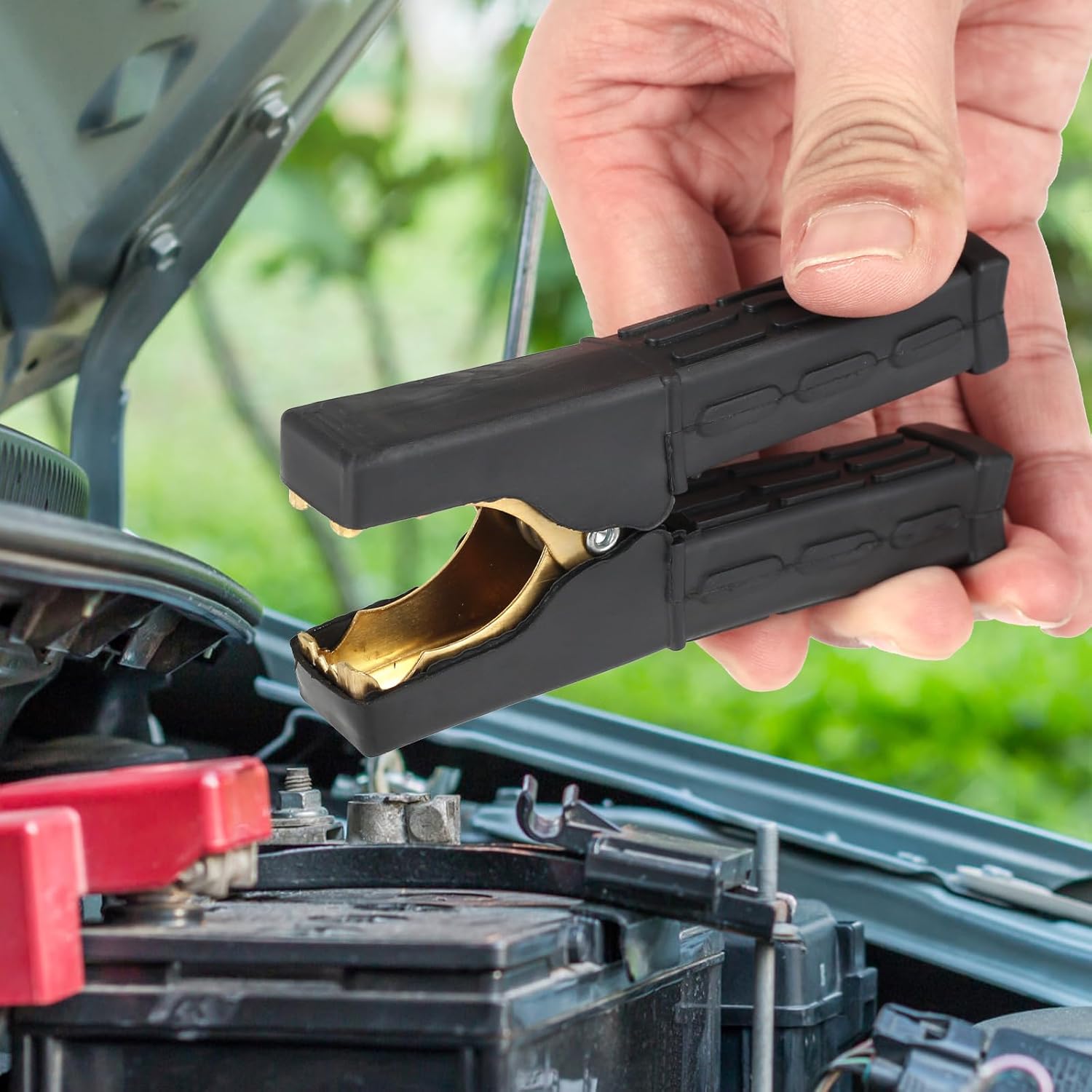 20Pcs Car Battery Clamps 12V-24V Pure Copper Alligator Clips Jump Heavy Duty Lead Clip Insulated Full Protective Battery Clips for Car Auto Truck Vehicle