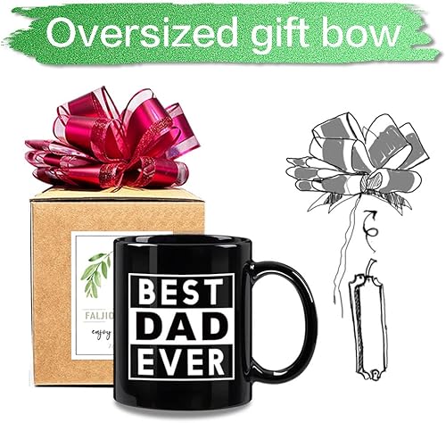 Miniatura 4 de FALJIOK Taza de café novedosa para papá, divertida taza de café de regalo para papá, padre, abuelo, el mejor regalo para hombres de hijo, hija y