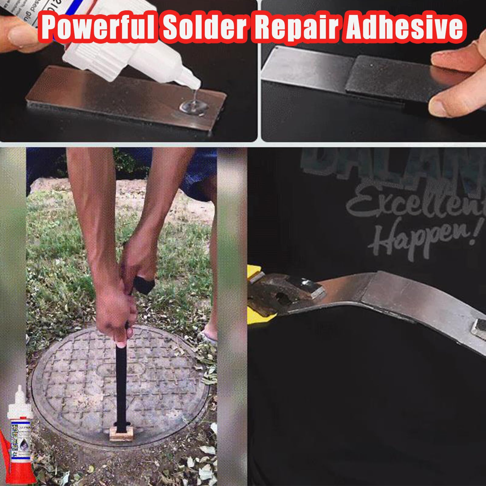 Adhésif De Réparation Multi Matériaux à Souder Puissant, Colle