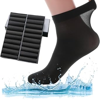 20 Pack Unisex Silk Sheer Crew Socks Ultra Thin Breathable Dress Socks Soft Athletic Socks for Men Women