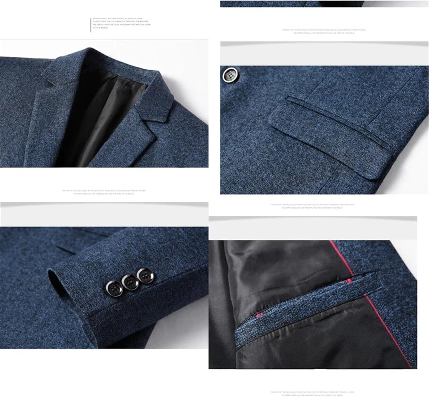 Men Business Casual Jackets Solid Color Turn-Down Collar Suits Blazerss Wedding Suit Jackets