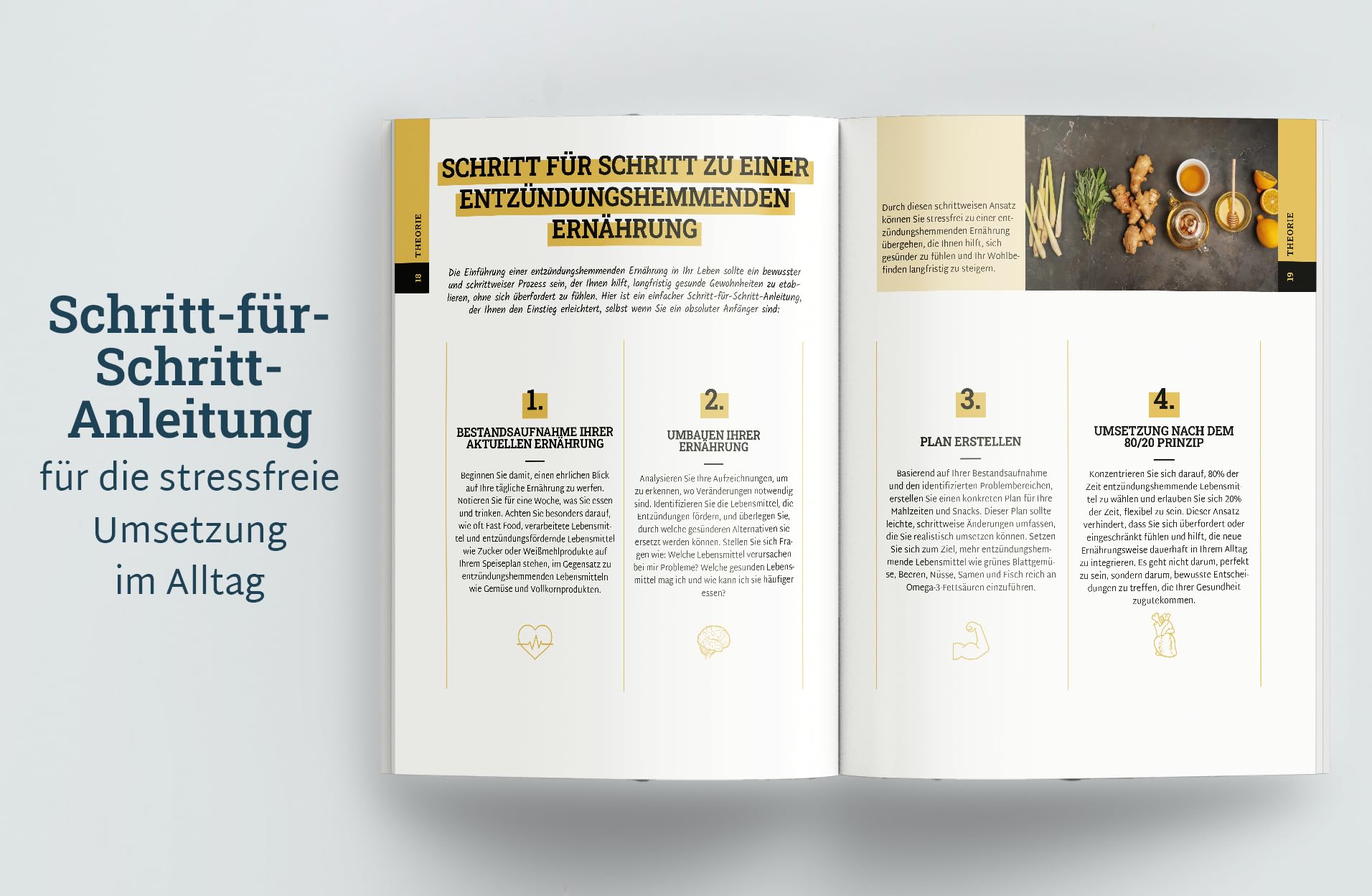 Entzündungshemmende Ernährung - Das Kochbuch für Einsteiger: Gesünder leben und Schmerzen lindern mit antientzündlichen Rezepten
