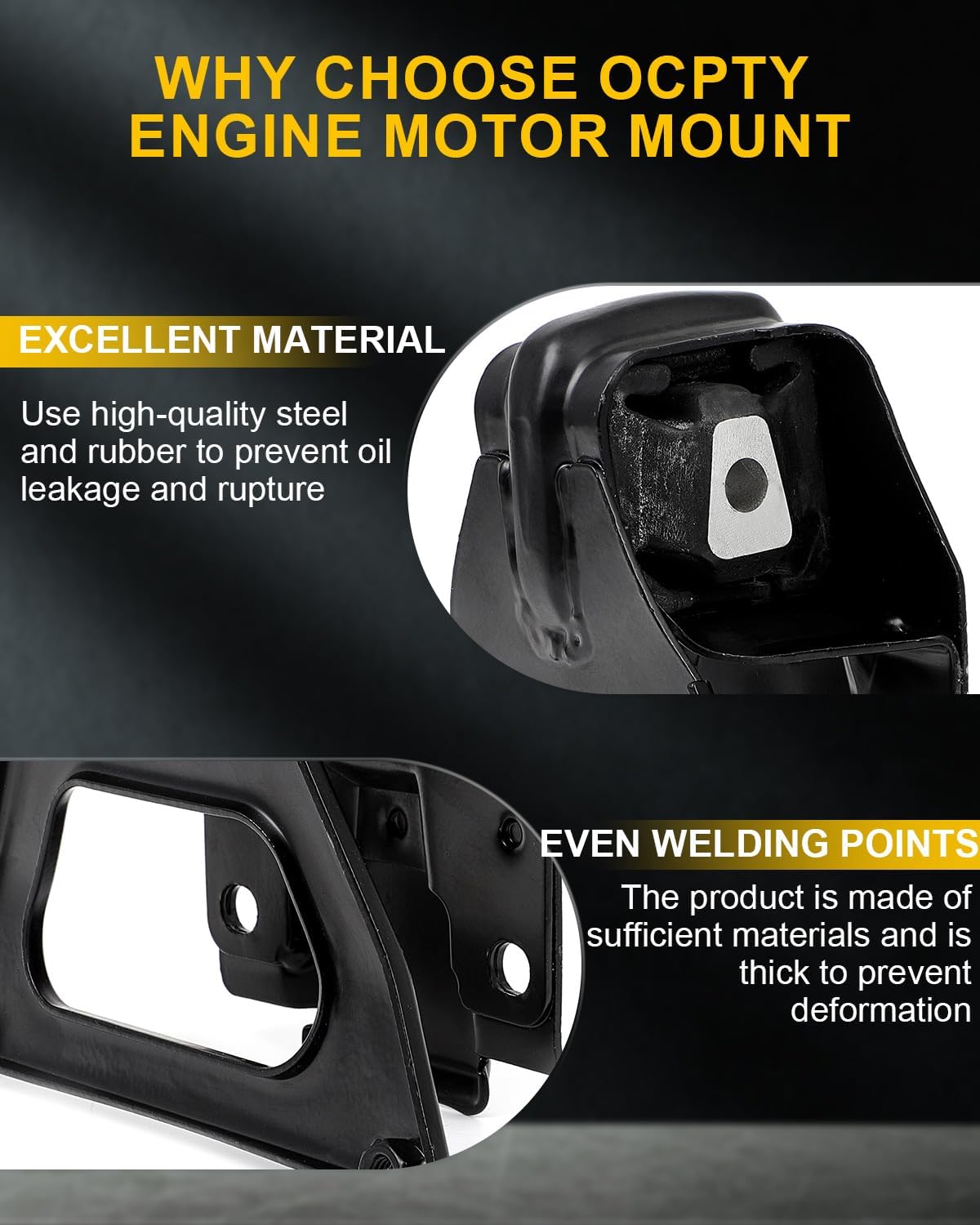 OCPTY Front Left Right Engine Motor Mount Torque Strut Mount Set for Chevrolet Impala Monte Carlo & for Buick Allure Lacrosse Regal & for Oldsmobile Intrigue & for Pontiac Grand Prix, V6 3.8L 4PCS