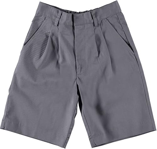 Universal - Pantalón corto plisado para niño, Gris