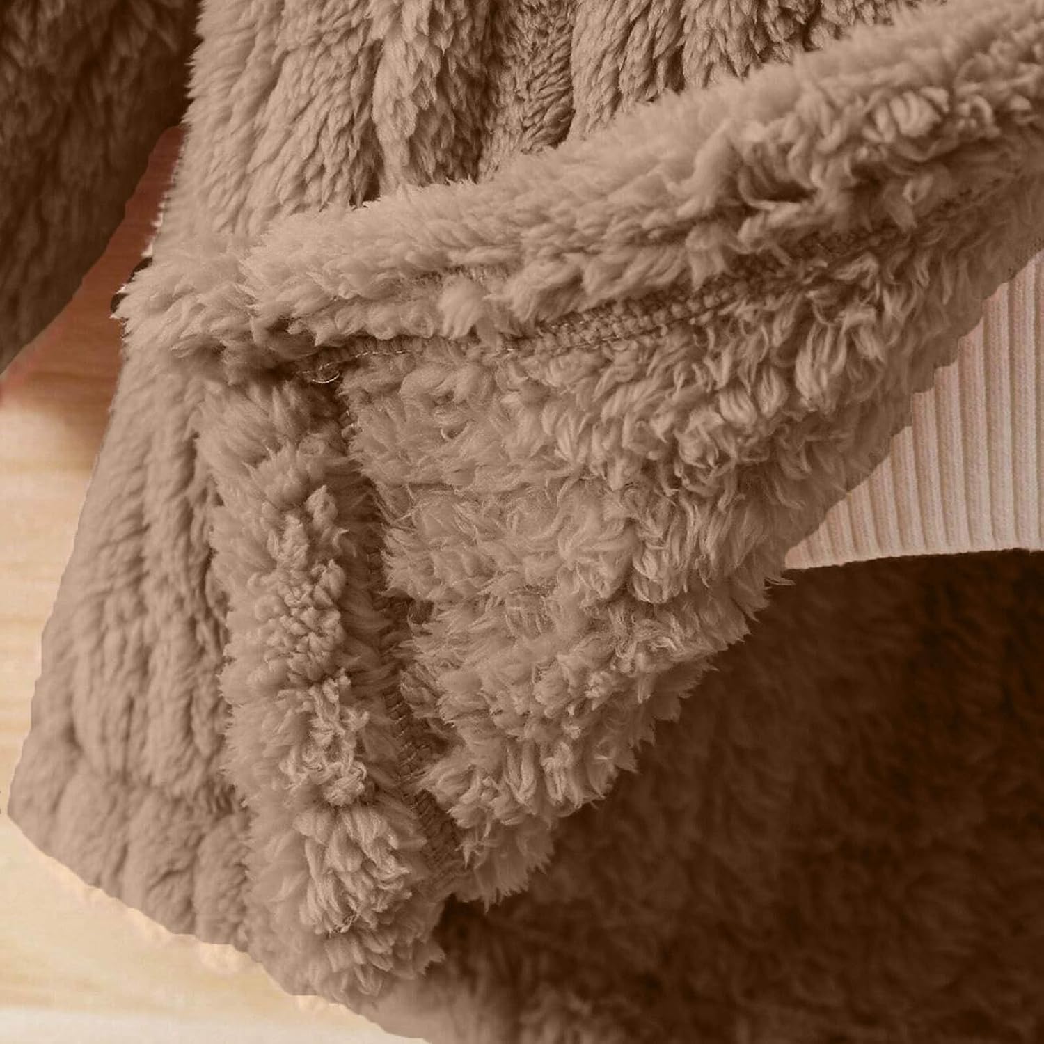Cozy, Warm Fleece Texture for a Child's Winter Coat