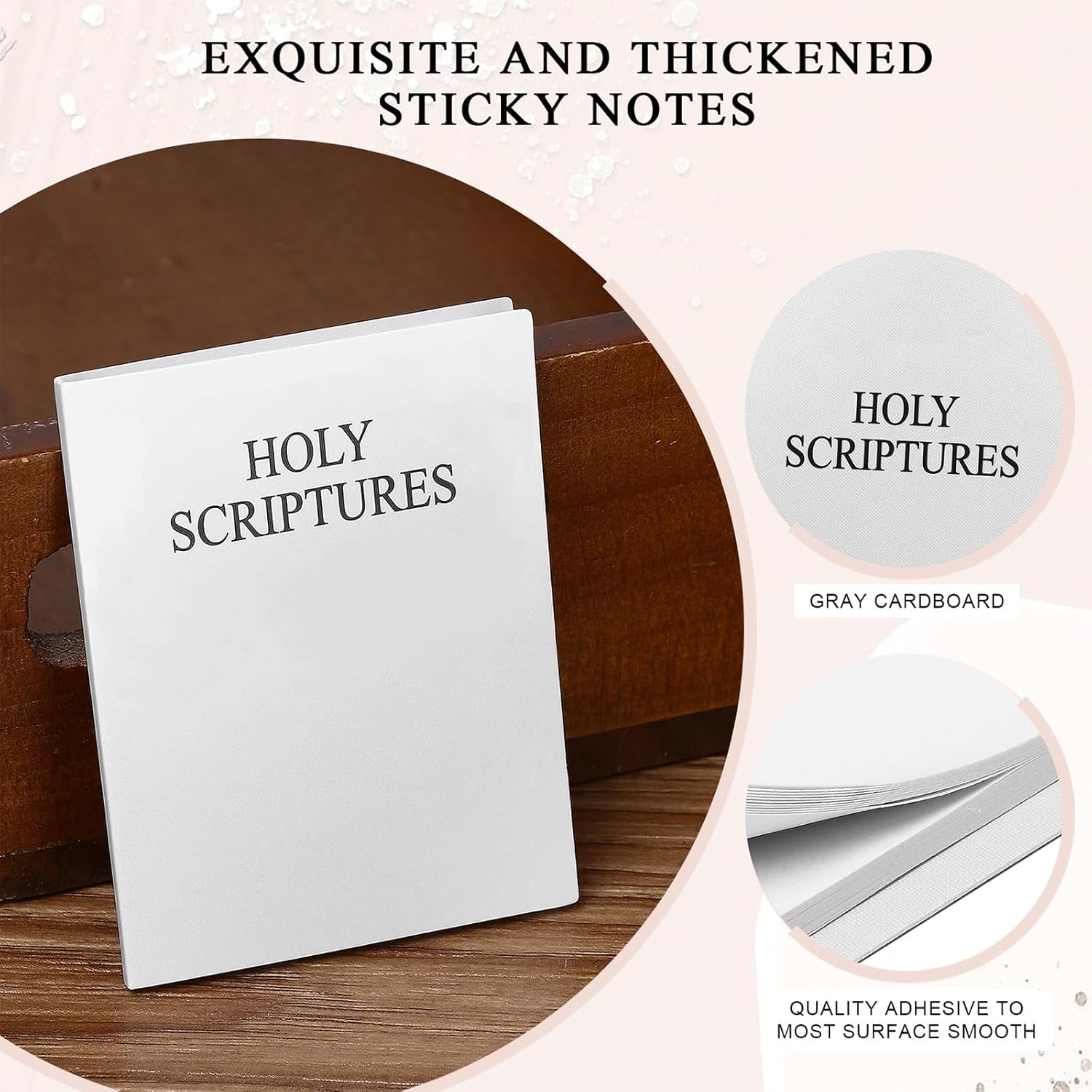 60 Pcs Jehovah Witness Bible Sticky Notes Accessories Gifts Ministry Supplies Notebook Christian Jehovah Notepads for Ministry Convention Service Study (Classic English)