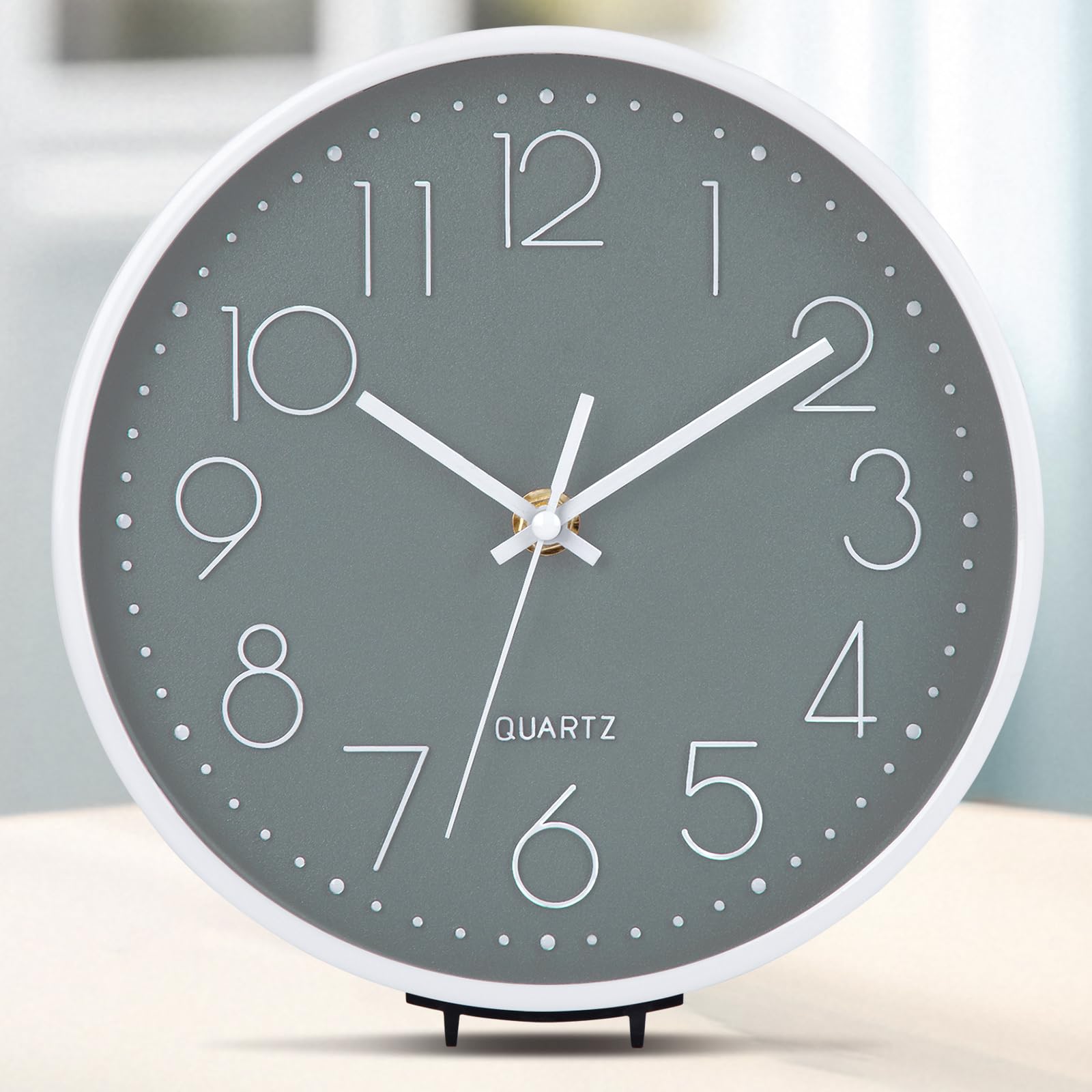 ACCSHINE Wanduhr Ohne TickgeräUsche Lautlos Modern 20cm Quarz Groß Batterie Betriebene Wanduhr Einfach zu Lesen für Zimmer Zuhause KüChe Schlafzimmer Büro Schule