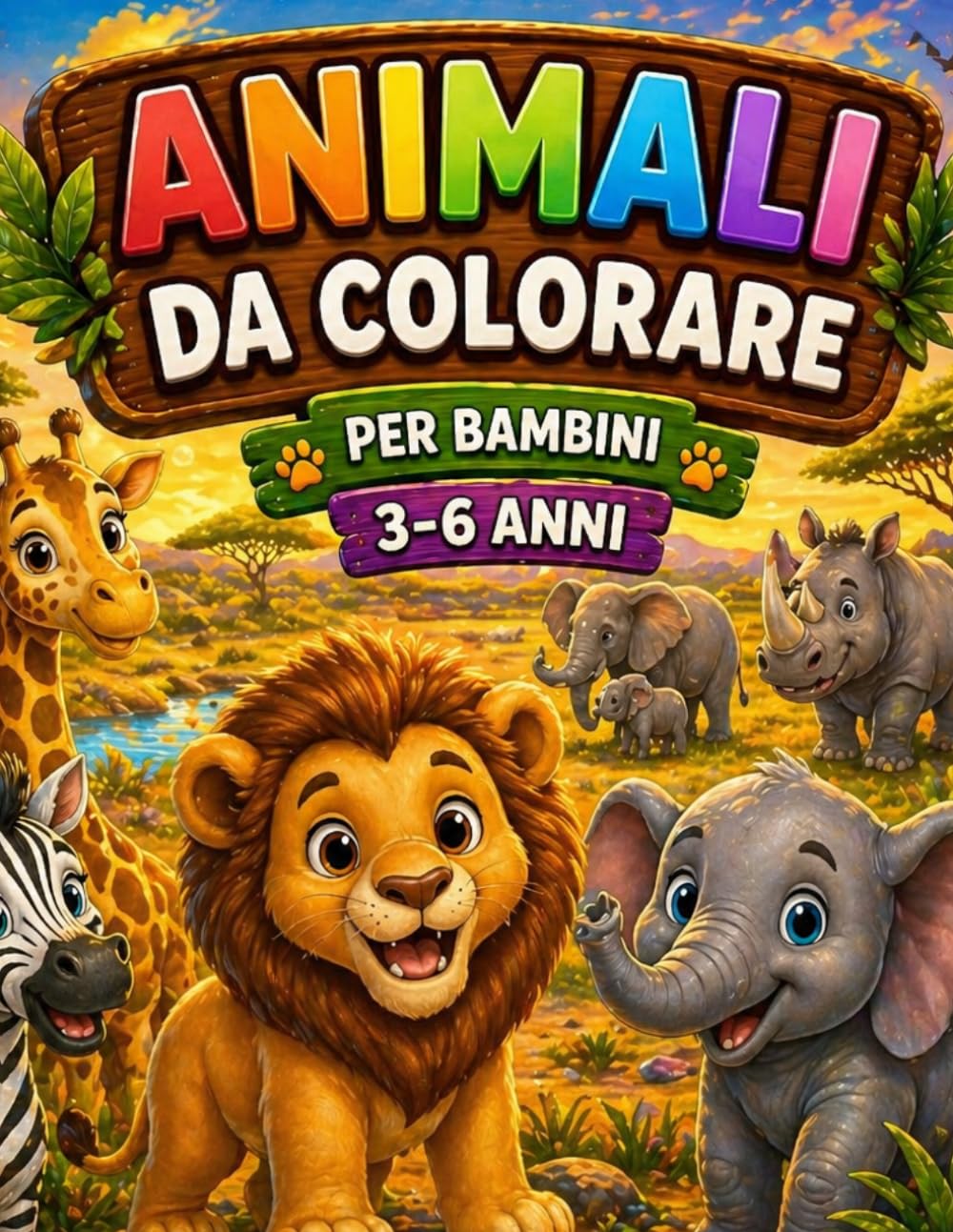 Animali da colorare: Divertimento e creatività per bambini