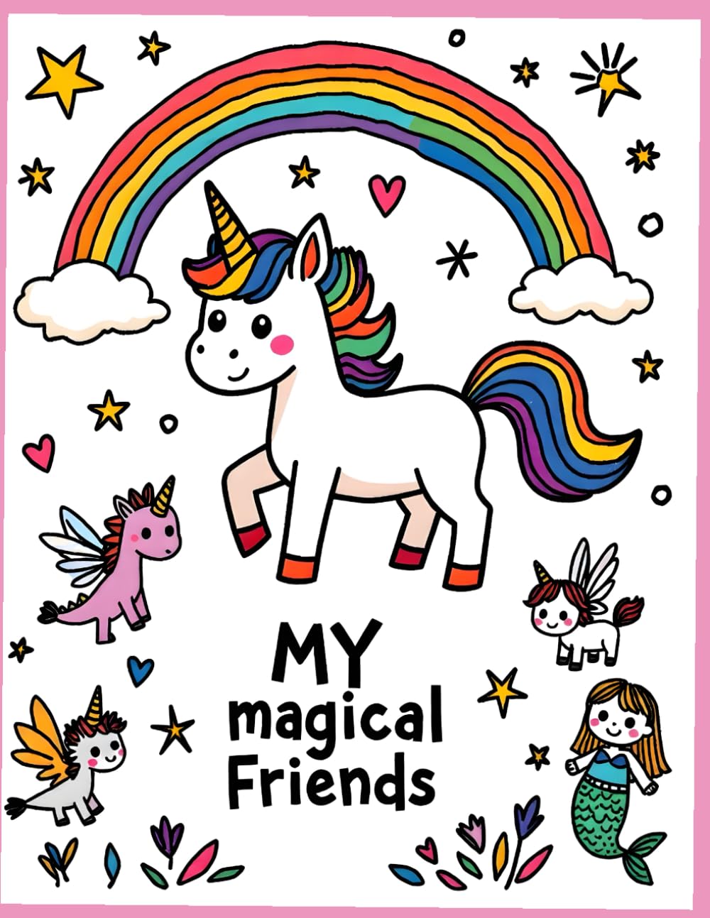 MY MAGICAL FRIENDS: Super Simple First Fantasy Coloring Book