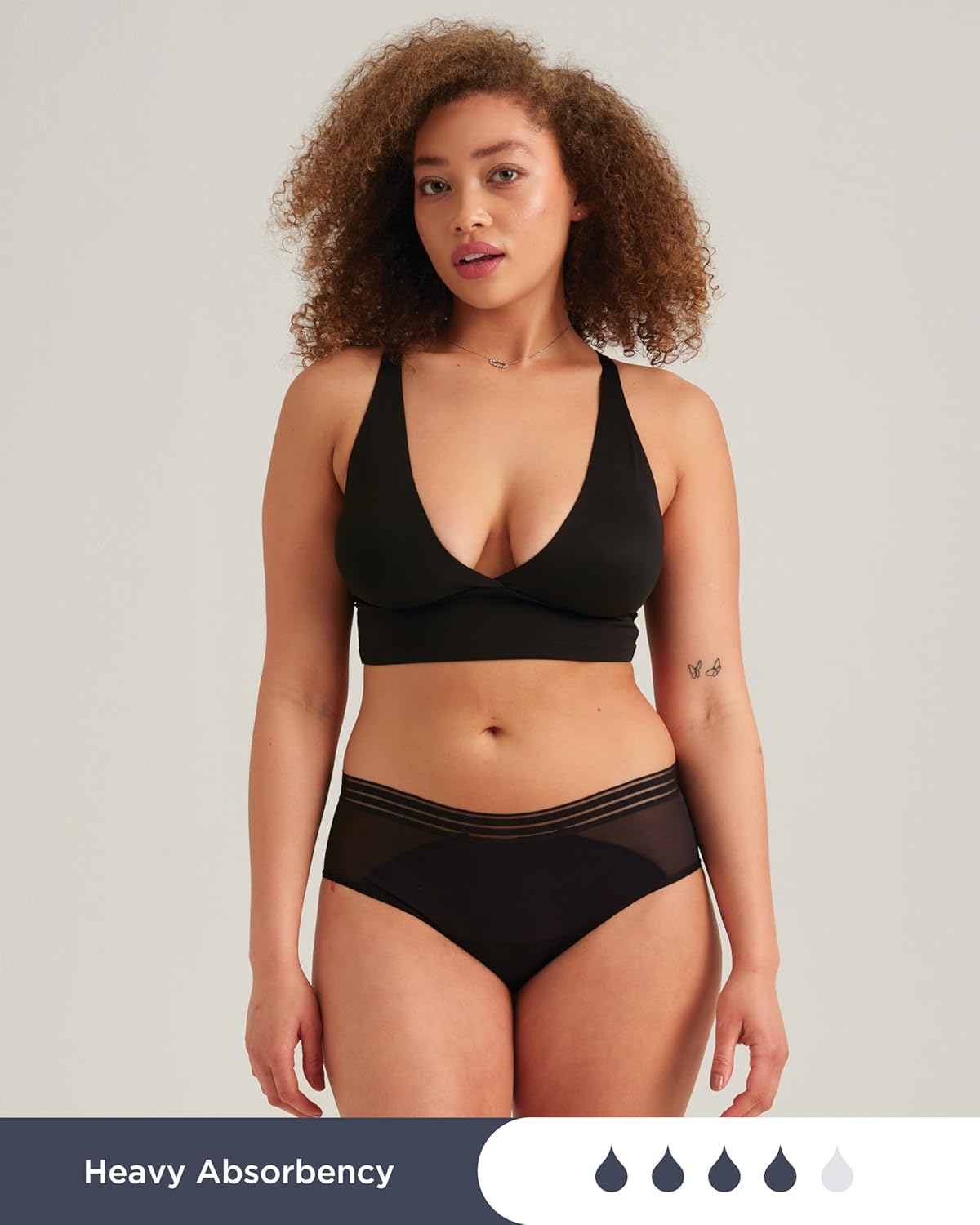 saalt Mesh Hipster Period Underwear – Mid-Rise Leak Proof Underwear for Women – Soft Breathable Fabric - Image 4