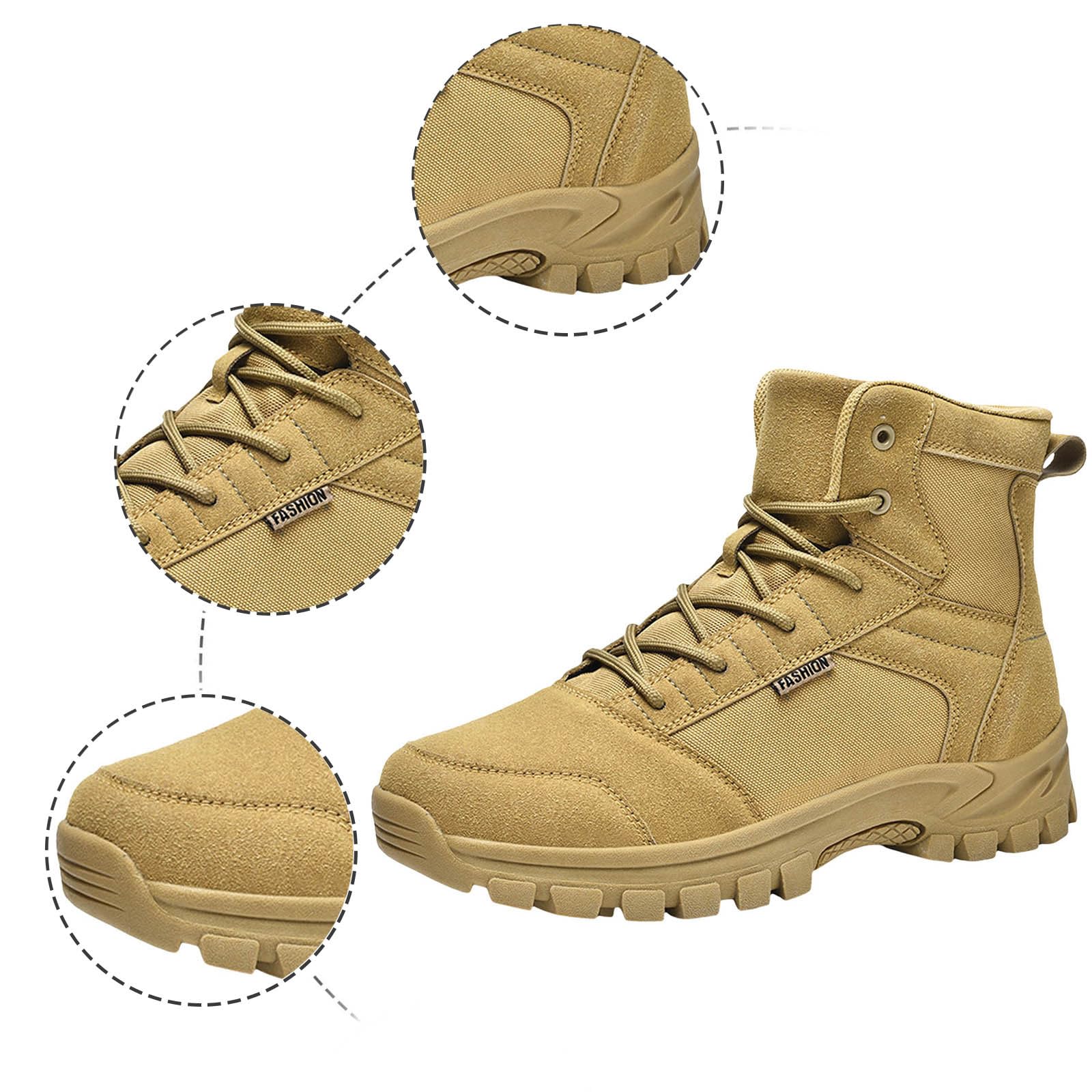 Générique Chaussures Militaires Et Boots pour Homme Montantes Militaire Chaussures Basket Running Securité Botte Moto Combat Boots Confort en Plein Air Bottes avec Coque Rangers Randonnée Chaussure
