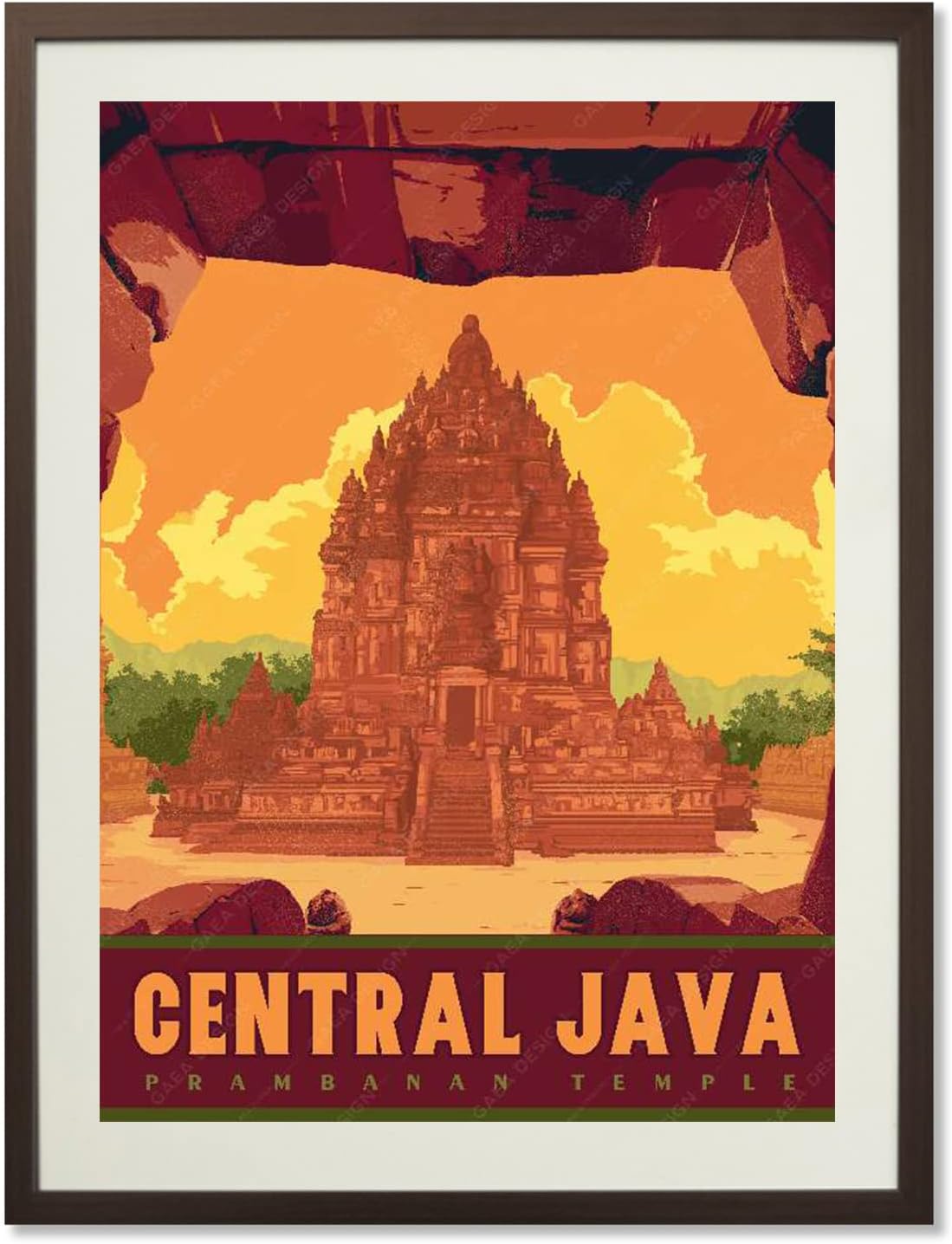 Amazon.com: gaeaverse Indonesia Central Java Prambanan Temple City ...