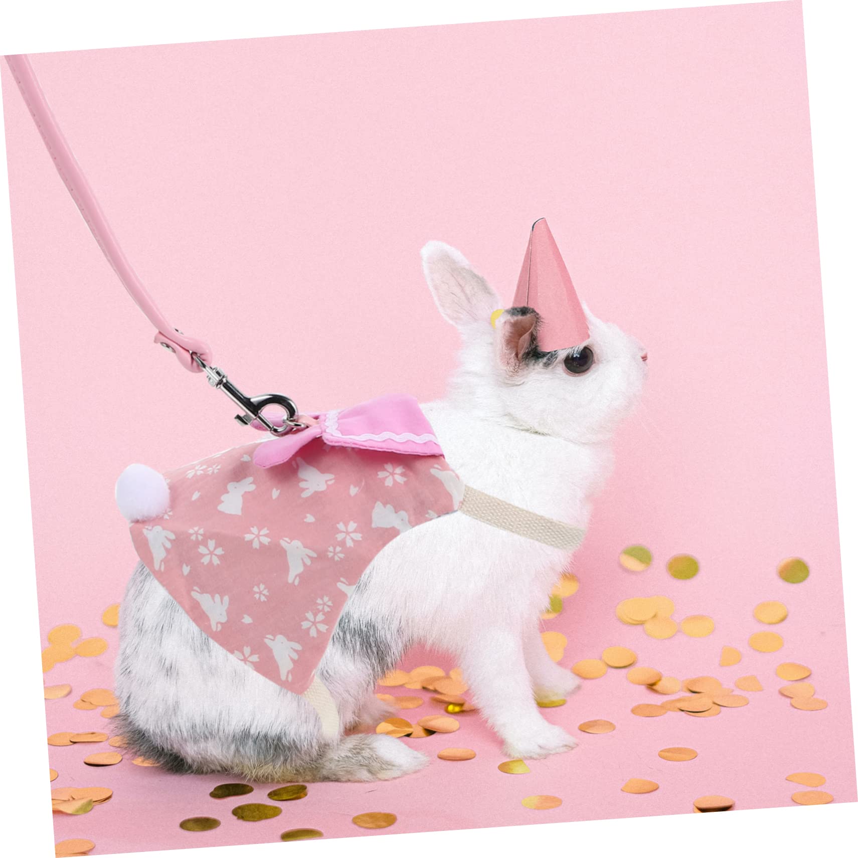 BESPORTBLE 4sätze Bunny Kit Für Haustiere Süßes Und Atmungsaktives Kaninchengeschirr Mit Leine Für Kleine Haustiere Wie Zwergkaninchen Und Andere Kleintiere