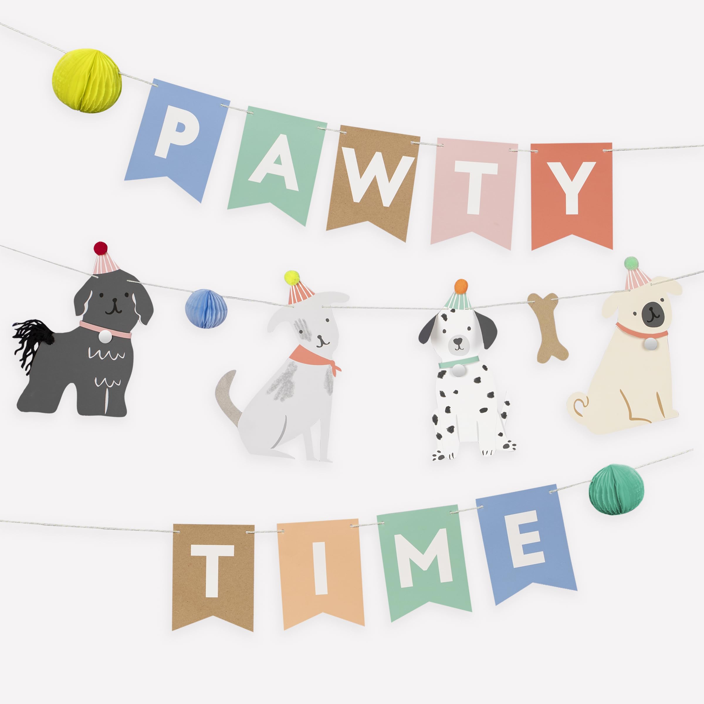 Meri Meri Multicolored Puppy Party Garland