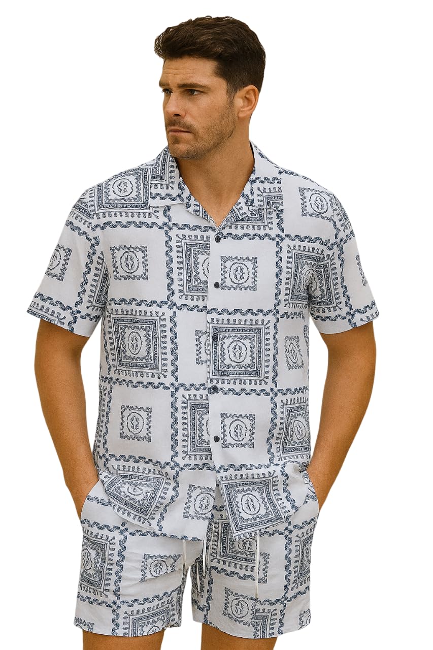 MEN'S NIGHTWEAR || MENS PRINTED NIGHT SUITS || Night Suit Co-Ord Set For Mens Grey-image-49