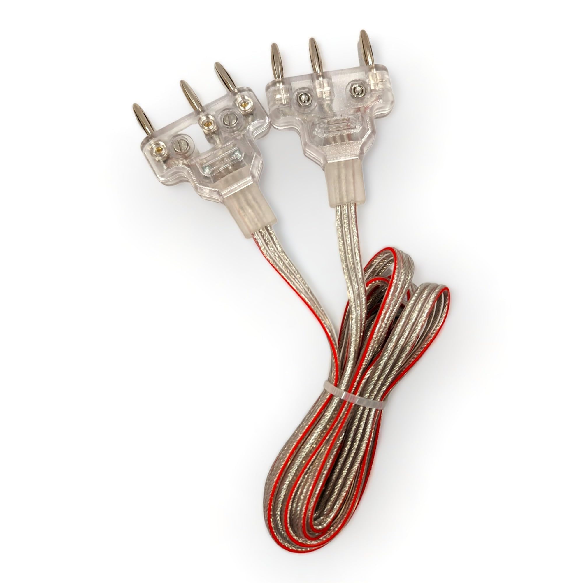 Fencing Club Fencing Epee Body Cord, Elite Series Bodywire, 3 Prong Cord, Clear Wire, Competition Approved (2 Pack)