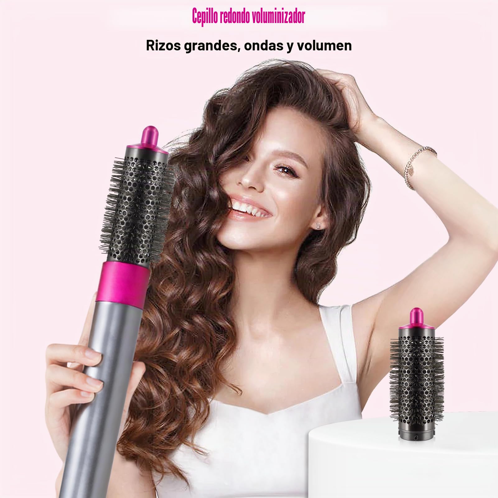 Cepillo voluminizador redondo para Dyson para Airwrap HS01/HS05, accesorios número de pieza 969489-01 970750-01 para estilizador de cabello, herramienta de fijación voluminizador de cabello plano