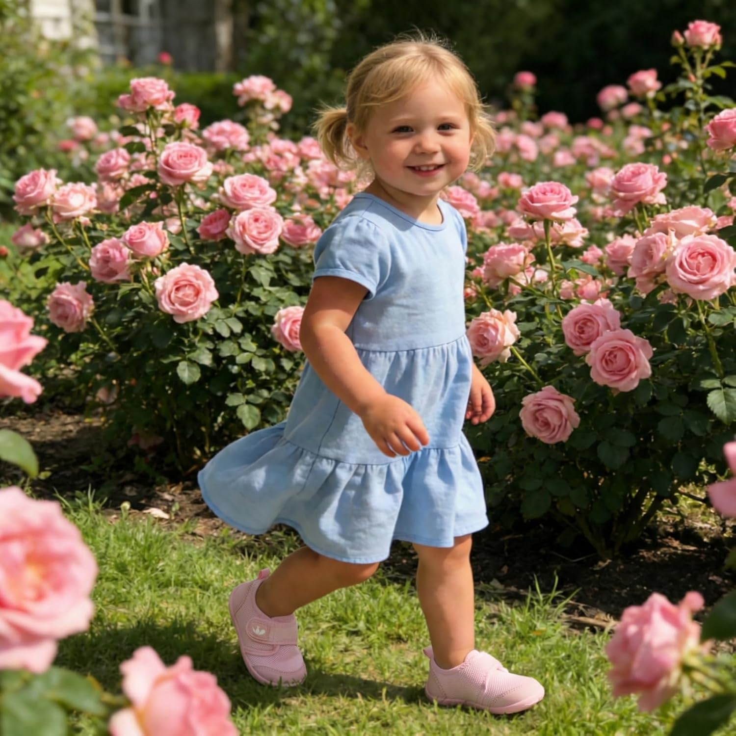 FEETCITY Baby First Walking Shoes Boys Girls Infant Sneakers Crib Shoes Breathable Lightweight Slip On Shoes - Image 2