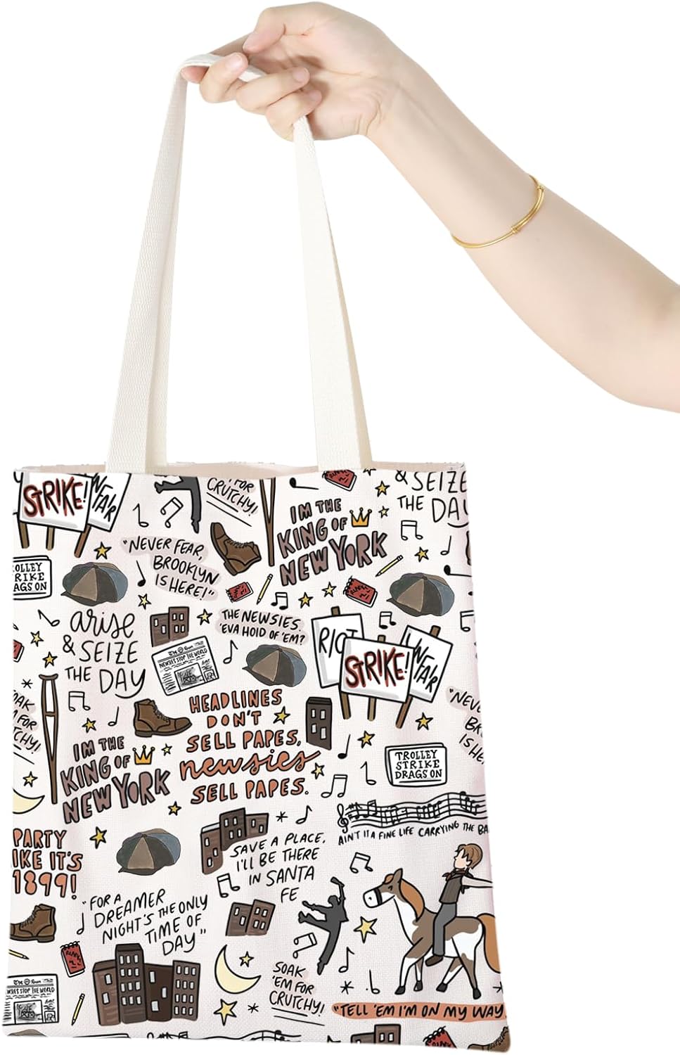 WCGXKO Theatre Lover Gift Musical Gift Musical Theater Zipper Pouch Makeup Bag (The Day tote) - Image 7