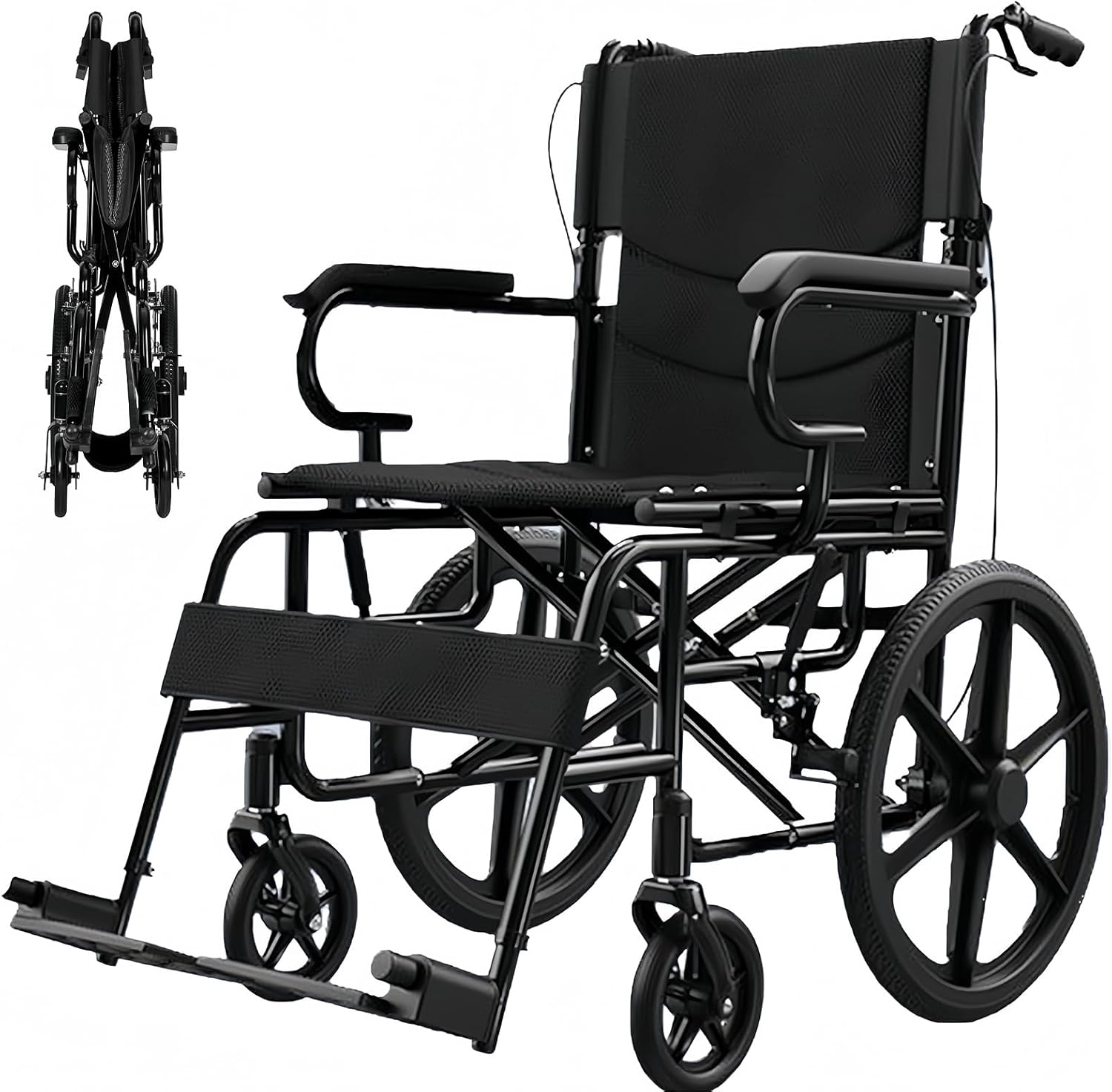 ESLUVE 介助型車椅子 車いす 折り畳み式 軽い車椅子 簡易 軽量