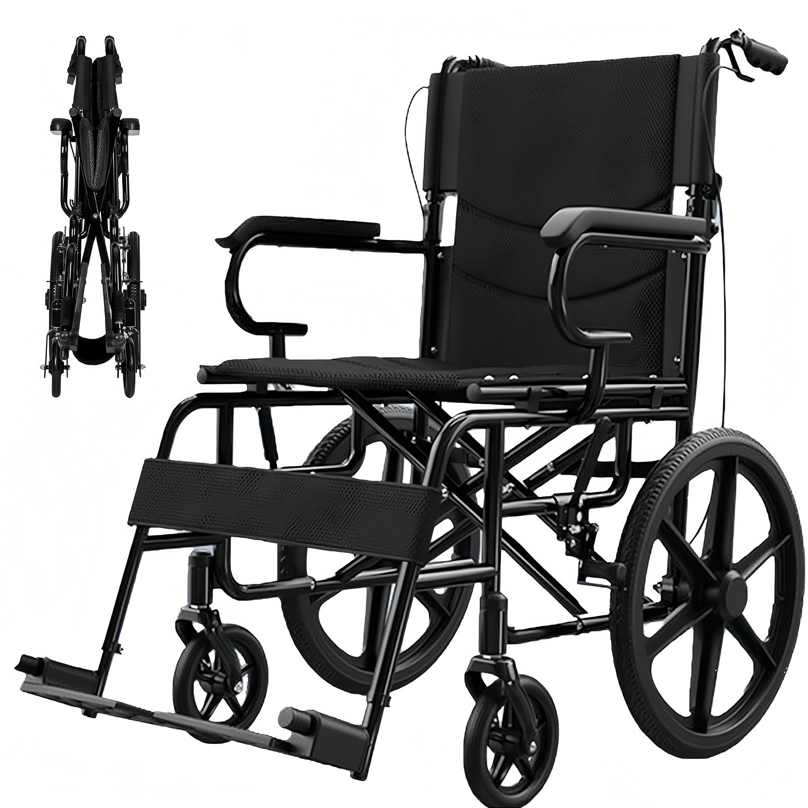 Amazon | NODIBRO 介助型車椅子 折り畳み式 車いす 軽量 コンパクト