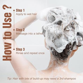 Curly Hair Shampoo to Reduce Breakage & Frizz, 8.45 oz | Curly Shampoo for Natural Hair Hydrating Repair Formula with Biotin, Turmeric & Jojoba Oil