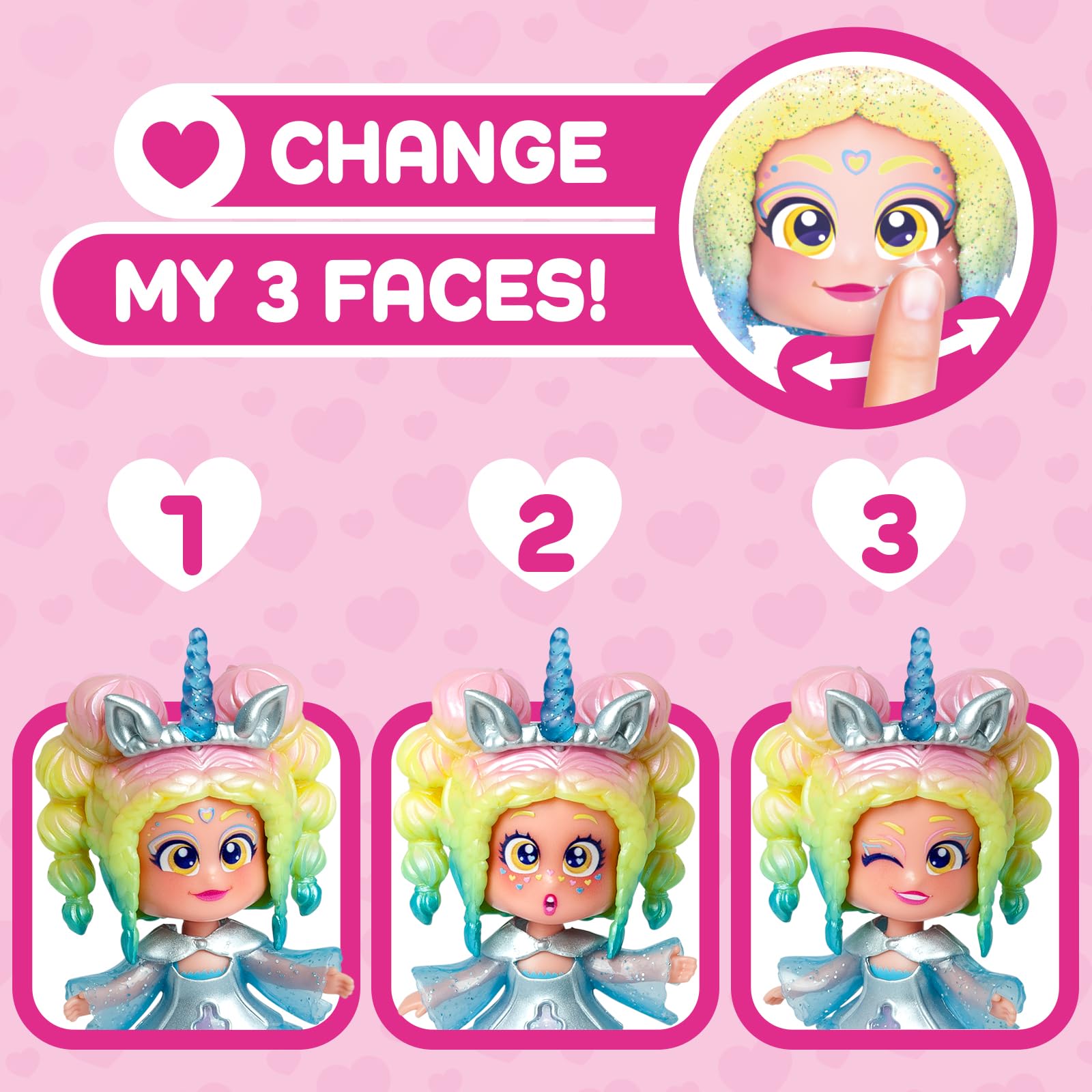 KOOKYLOOS Rainbow Unicorn, Unicorn with real hair and Iris doll. Includes Rainbow unicorn, exclusive Iris doll - Image 2