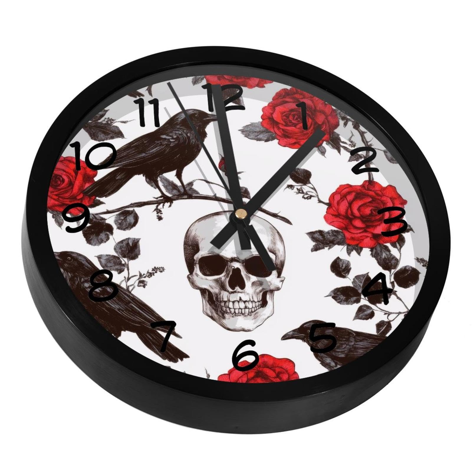 Horloge murale silencieuse fin du tic-tac pour sommeil chambre à coucher