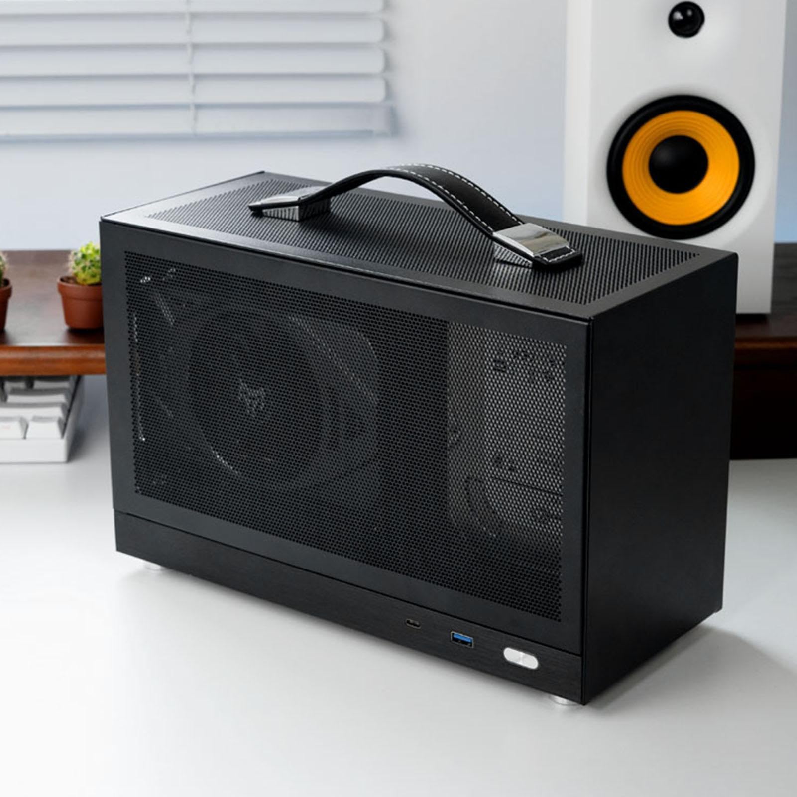 per PC Mini ITX - per computer ultra da 20 cm, da scrivania portatile | custodia compatta da | cabinet host per studenti, ufficio in CAS