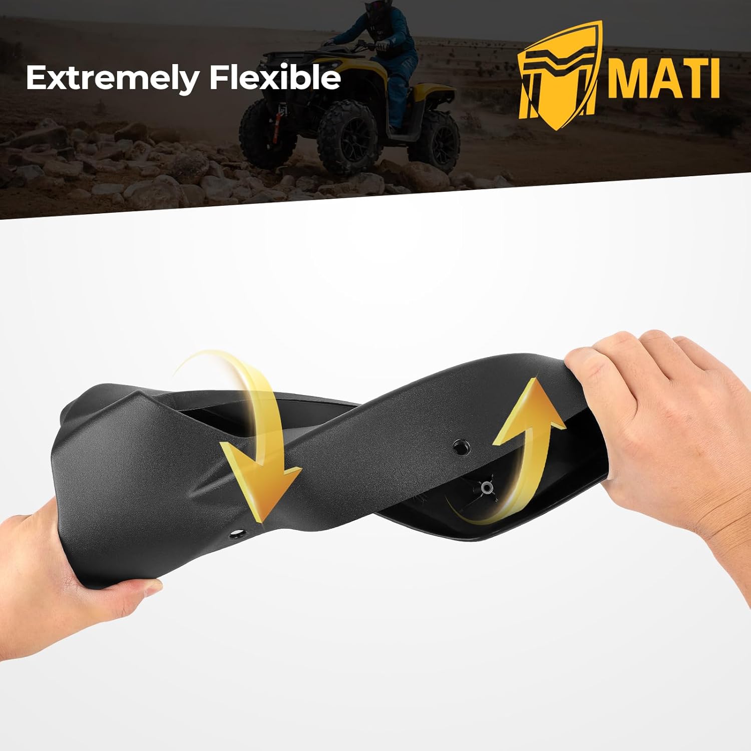 M MATI Rear Left & Right Fender Guard Splash Mud Guard for Honda Rancher 350 Rancher 400 2004-2007 80250-HN7-000ZA 80251-HN7-000ZA