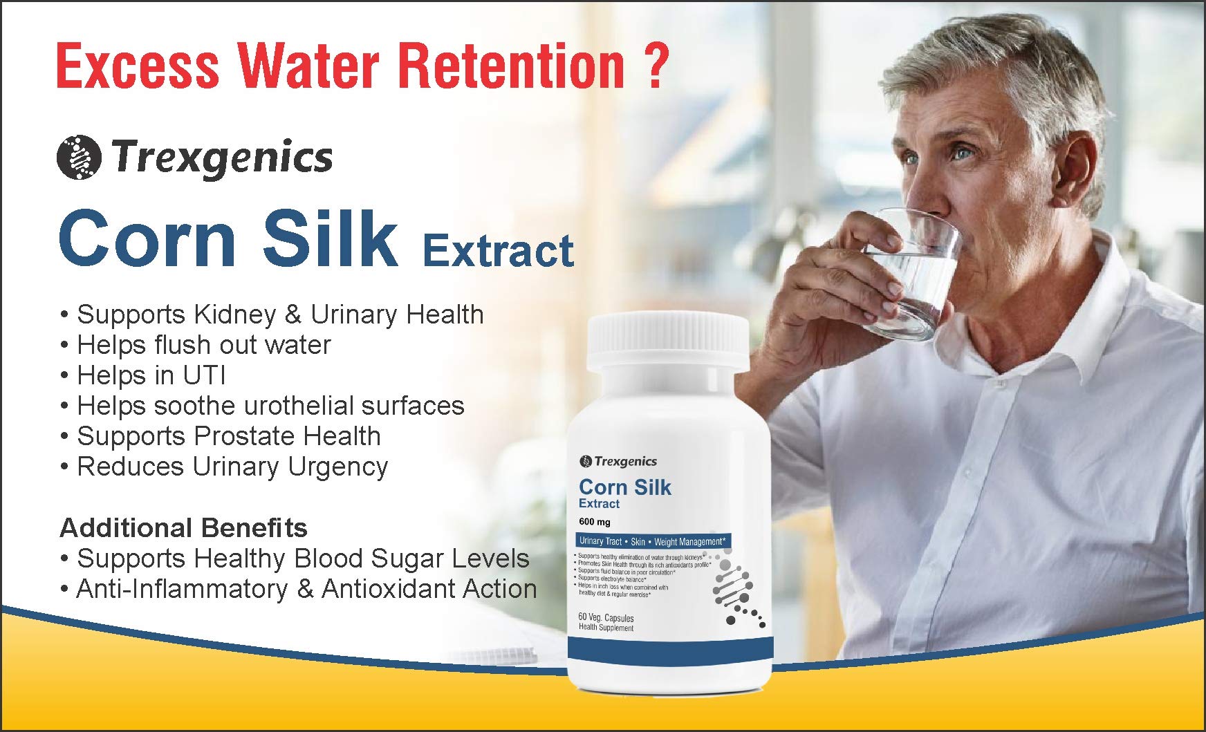 Trexgenics® CORN SILK extract 600 mg for Kidney care, Skin, Weight Management (60 Vcaps) (2) — Amazon image 5