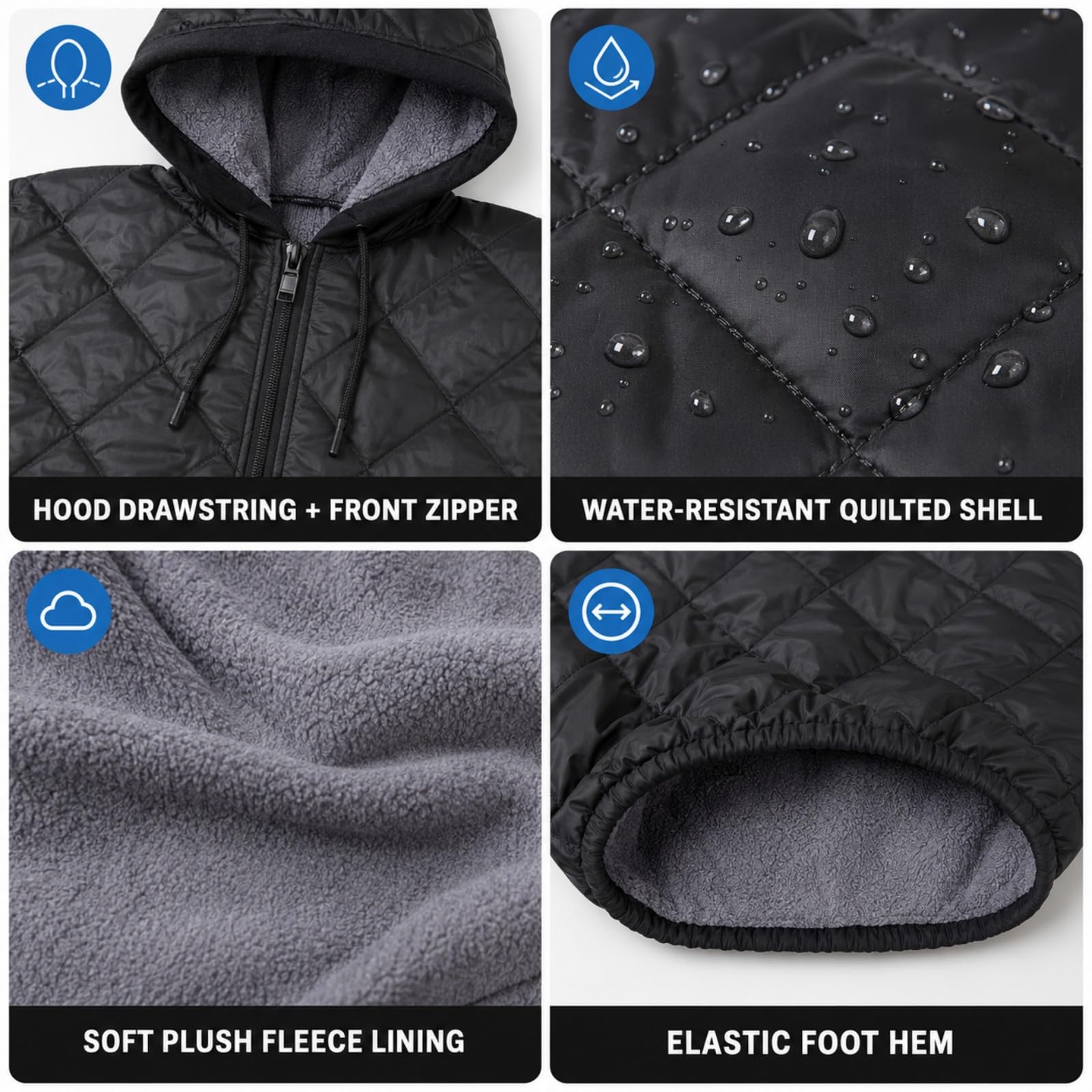 Manta Térmica Silla Ruedas para Merits Health P101 Travel-Ease 2018-2026 | Felpa térmica impermeable | Contra viento frío | Cobertura total silla ruedas | Diseño con capucha | Protección exterior