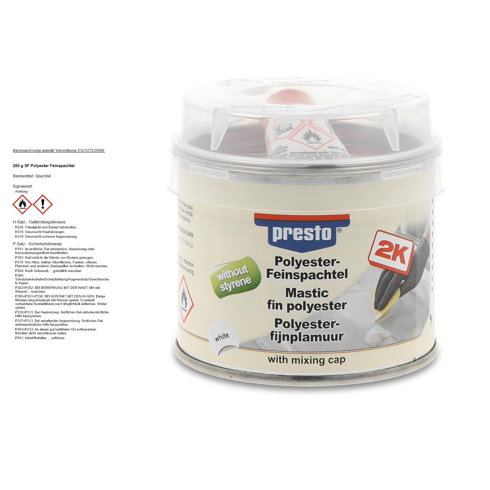 Presto 443664 Stucco Fine Senza Stirene 250 G - Sconto Del 20% Da € 9