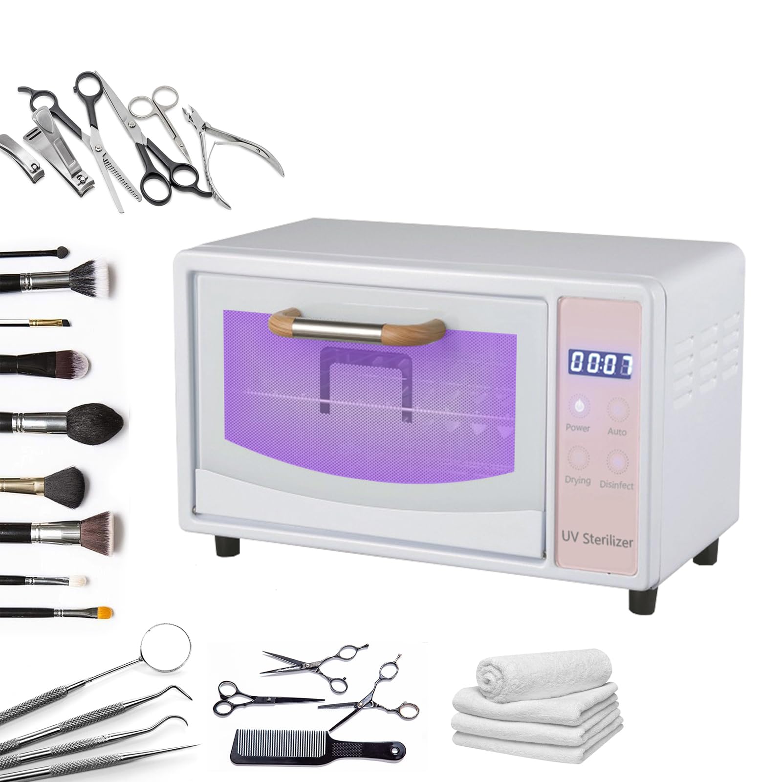 Sterylizator UV o wysokiej temperaturze, 10 l, profesjonalne narzędzia do paznokci, sterylizator UV, sterylizator gorącego powietrza UV do salonu, pedicure, stomatologii, manicure