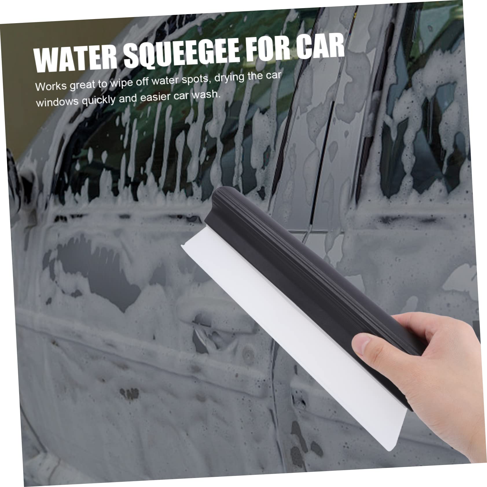 Beavorty Car Squeegee for Windshield Cleaning Water Scraper for Car Abs Material Lightweight Auto Window Cleaning Scraper Squeegee