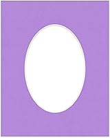 Vista 412 de CountryArtHouse Marco ovalado verde cazador de 5 x 7 pulgadas, sin ácidos, con núcleo blanco, corte biselado para fotos de 4 x 6, se adapta a marcos