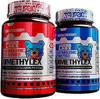 Kit Termogênico Dia e Noite Under Labz Dimethylex | Fat Burner + Stim Free | Queima de Gordura 24/7 | Tecnologia Lipo Drive | 120 Cápsulas