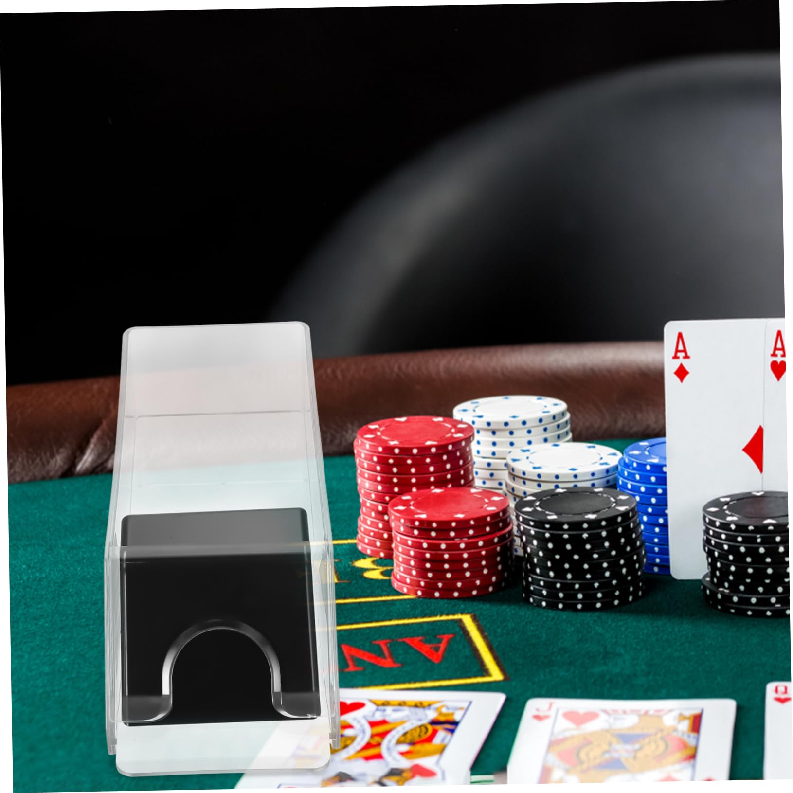Carte da Gioco in Acrilico Distributore, 1 Pezzo, per Poker Dealer